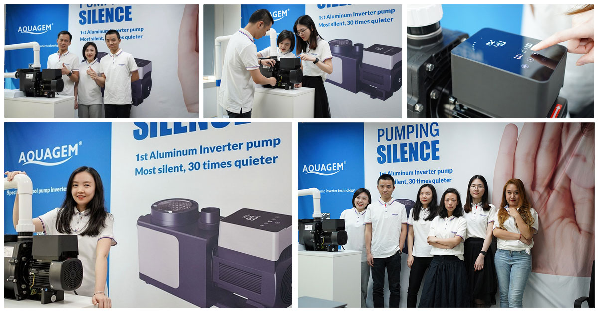 Fruitful and Memorable Aquagem at SPATEX Virtual - Aquagem inverter pool pump and the sales team