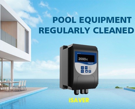Frekvenční měnič bazénového čerpadla a další vybavení bazénu by se měly pravidelně čistit a kontrolovat