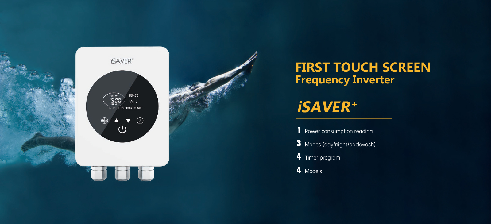 iSAVER+ frekvenčné invertorové bazénové čerpadlo Aquagem 