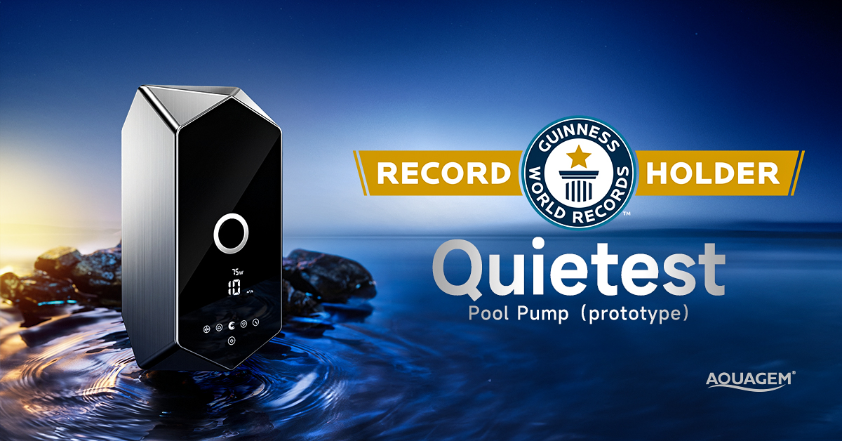 Technologie InverSilence společnosti Aquagem: Tajemství za titulem GUINNESS WORLD RECORDS™ pro nejtišší bazénové čerpadlo