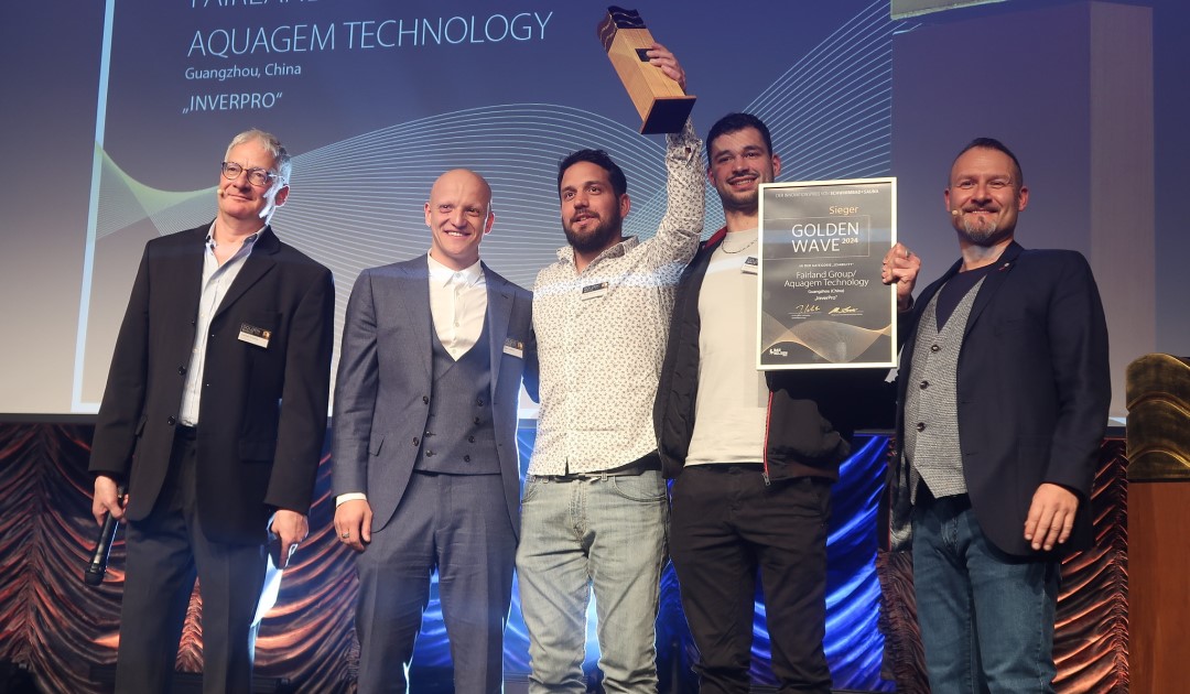 Golden Wave 2024: Aquagem InverPro zwembadpomp wint Usability Award